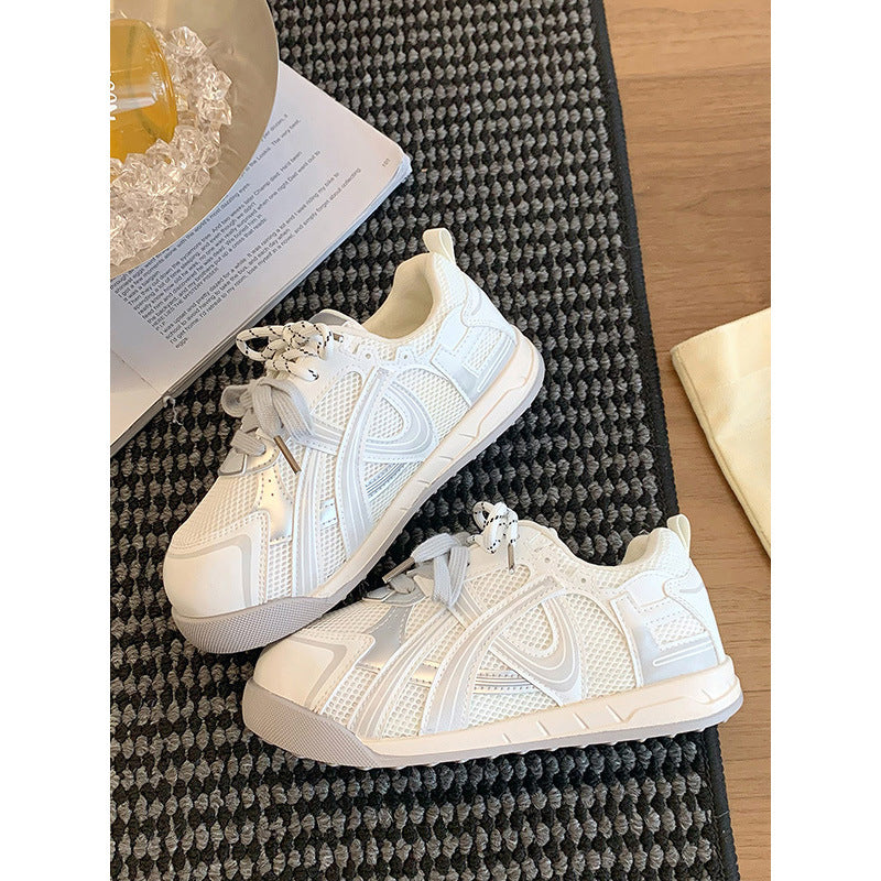 Damen Trendige Sneakers mit atmungsaktiver Mesh-Oberfläche und komfortabler Dämpfung EB