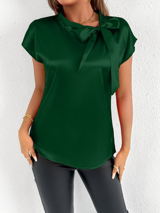 Damen Bluse mit eleganter Schleife EB