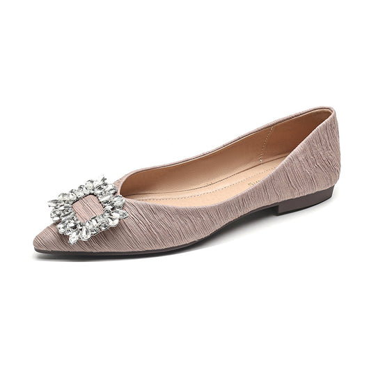 Damen Ballerinas mit funkelndem Strassdetail EB