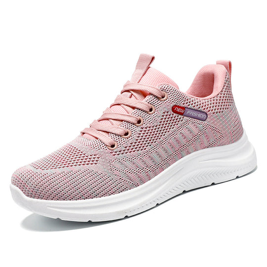 Damen Leichte Fitness Sneakers mit atmungsaktivem Mesh-Obermaterial EB