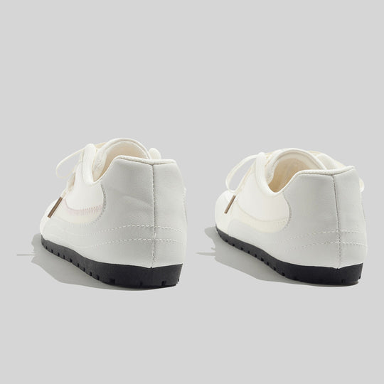 Damen Sportliche Freizeit Sneakers mit zarter Stickerei EB