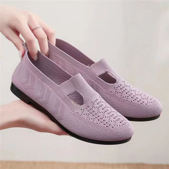 Damen Komfortable Ballerinas mit atmungsaktivem Design EB