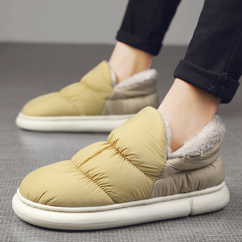 Damen Warmgefütterte Slipper mit rutschfester Sohle EB