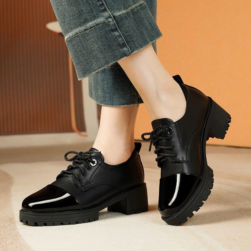 Damen Modische Sneakers mit klobigem Blockabsatz und trendigem Design EB