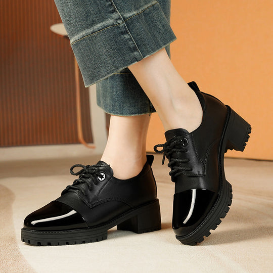 Damen Modische Sneakers mit klobigem Blockabsatz und trendigem Design EB