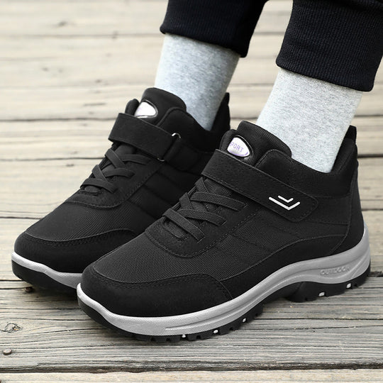 Herren nan multifunktionaler Trekking-Walking-Sneaker mit Klett- und Schnürsystem, stoßdämpfender EVA-Zwischensohle und tiefprofilierter Trailsohle EB