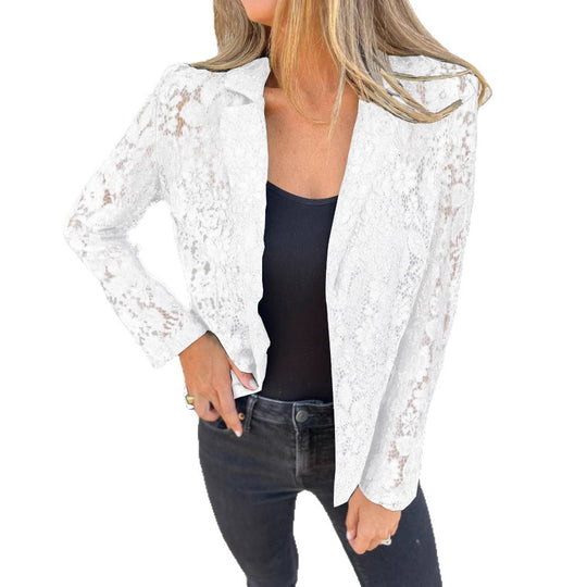 Damen elegante Spitzenblazer EB