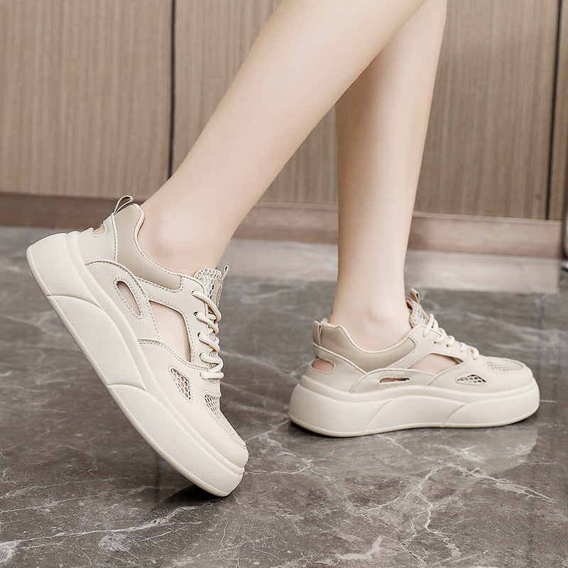 Damen Sportliche Sneaker mit atmungsaktivem Mesh-Obermaterial und dämpfender Sohle EB
