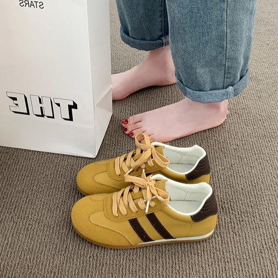 Damen Sportliche Sneaker mit elastischem Schnürsystem und rutschfester Sohle EB