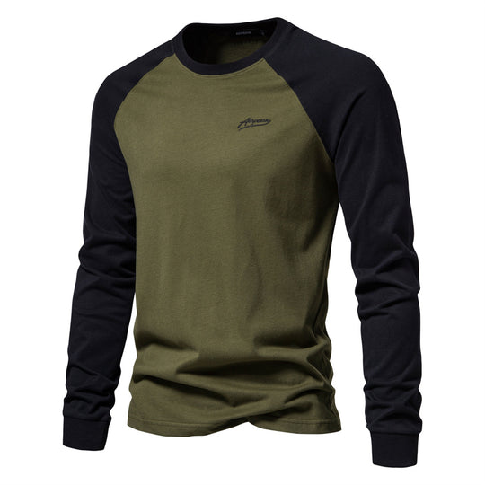 Herren Langarmshirt mit markantem Raglan-Design EB