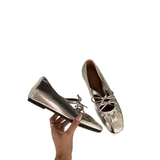 Damen Stylische Riemchen Mules mit dekorativem Schnürdetail EB