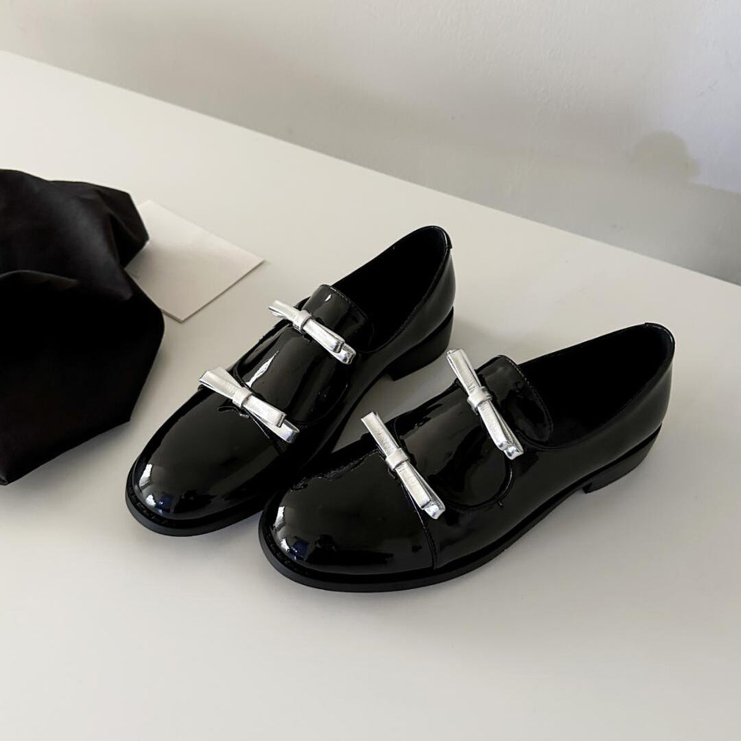 Damen elegante Schnürschuhe mit dekorativen Schnallen von EB