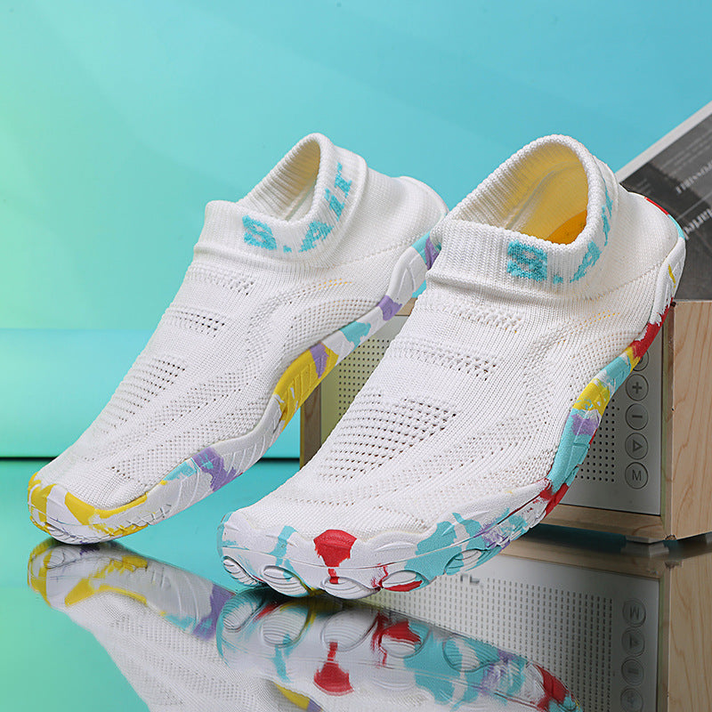 Damen Sportliche Wasserschuhe mit flexiblem Strick-Obermaterial EB