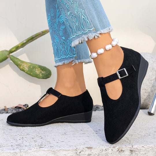 Damen Halbschuhe mit elegantem Riemendesign EB