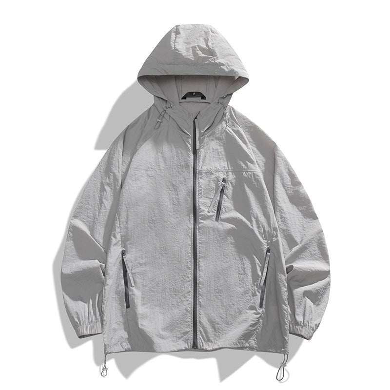 Herren leichtgewichtige Windjacke mit praktischen Taschen und atmungsaktiven Eigenschaften EB