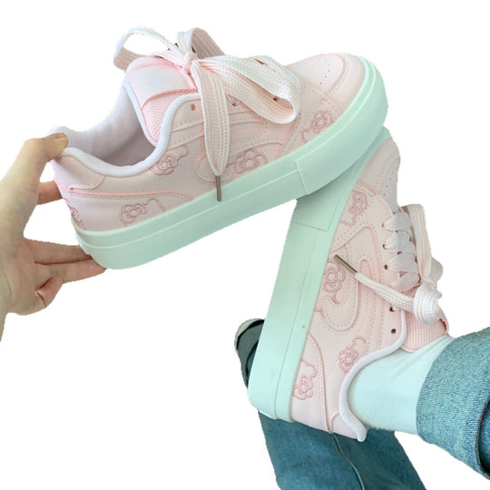 Damen Modische Sneaker mit texturierter Oberflächenstruktur und bequemem Fußbett EB