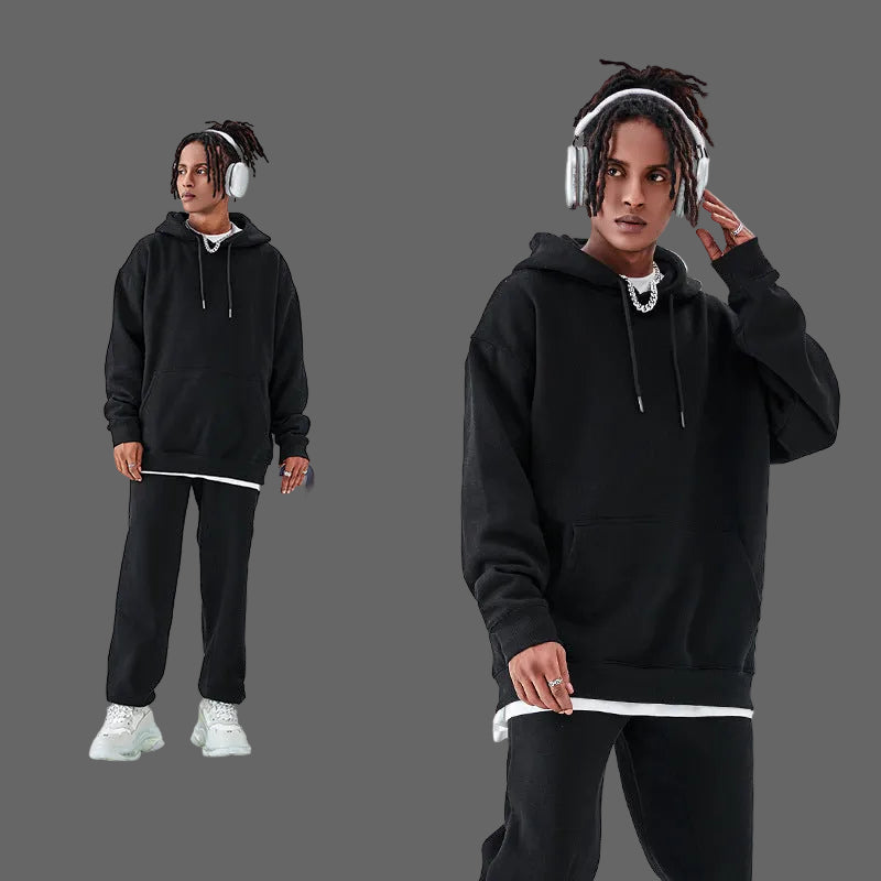Damen Komfortables Hoodie- und Jogginganzug-Set EB