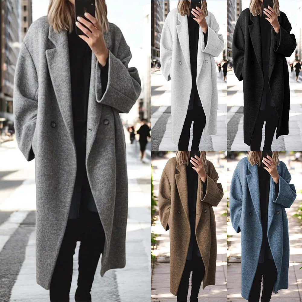 Damen oversized Wollmantel EB
