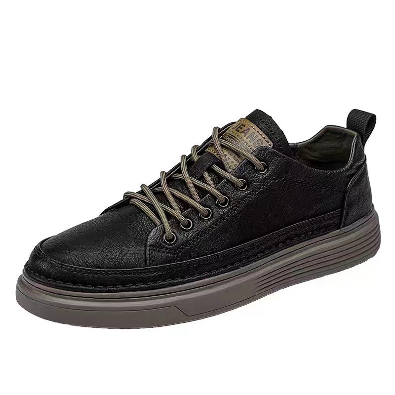 Damen Hochwertige Sneaker mit robustem Leder und rutschfester Sohle EB
