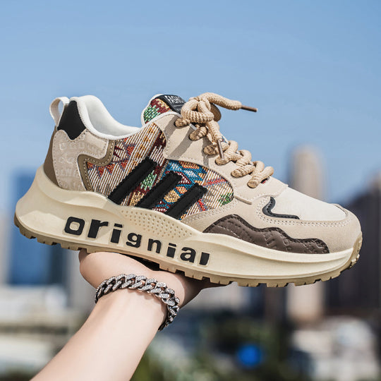 Damen Modische Sneakers mit einzigartigem Mustermix EB
