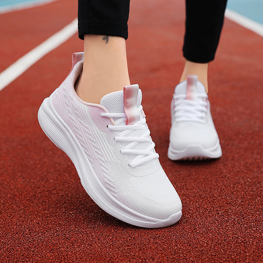 Damen Sportliche atmungsaktive Sneakers mit flexiblem Obermaterial EB