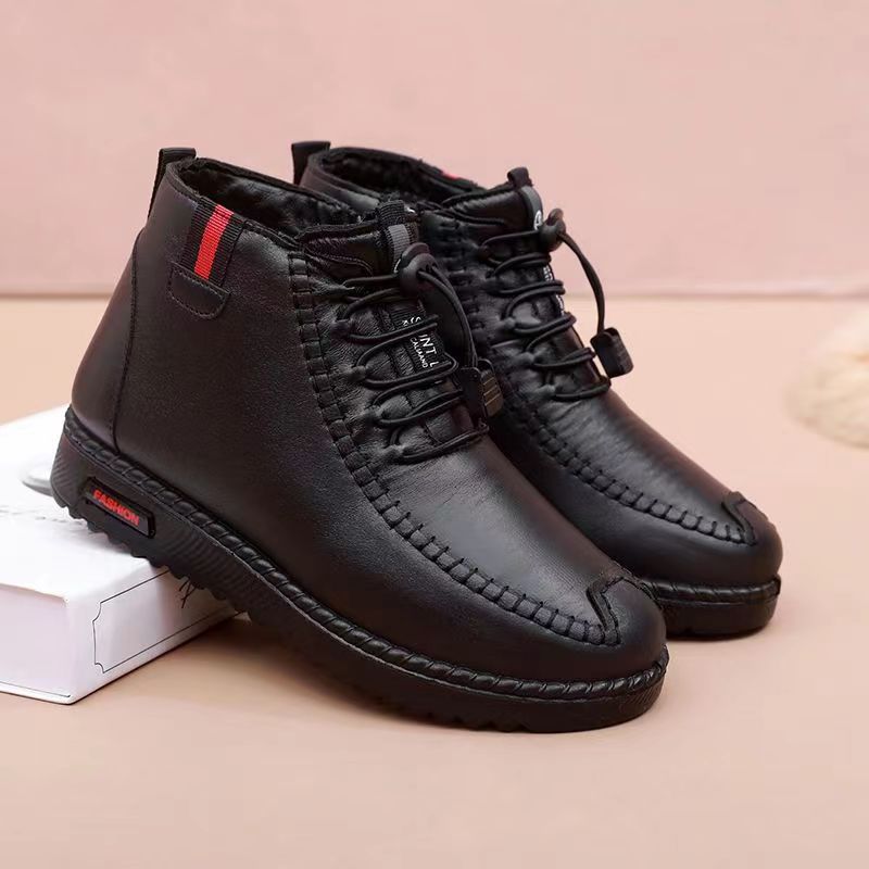 Damen Gefütterte Stiefelette mit modischer Schnürung und rutschfester Sohle EB