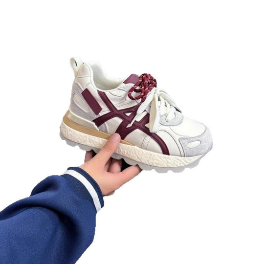 Damen Sportliche Sneakers aus hochwertigem Wildleder mit dämpfender Sohle EB