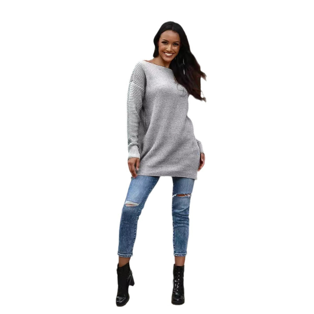 Damen Oversized Strickpullover mit weichem Strukturmuster EB