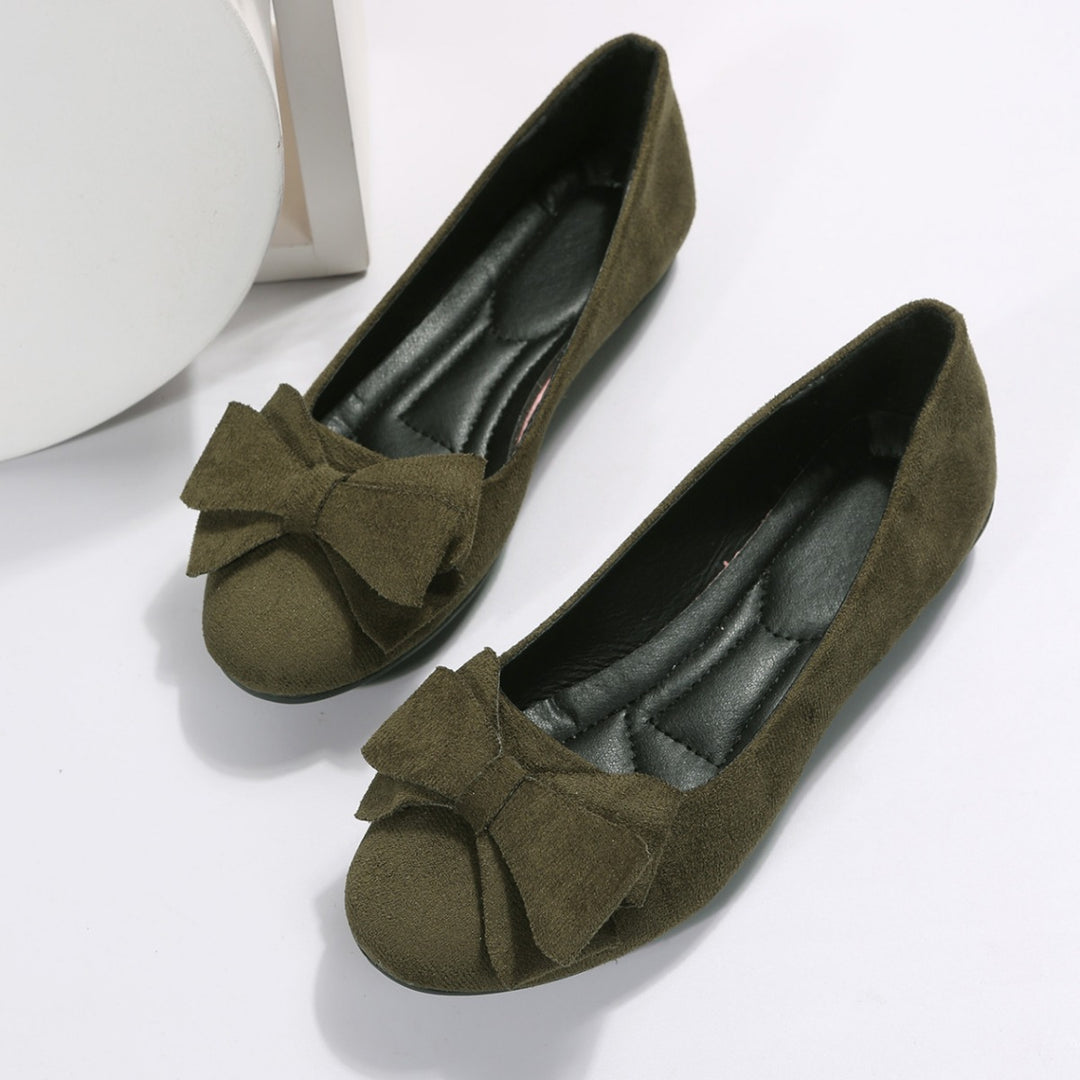 Damen Ballerinas mit modischem Schleifendetail EB