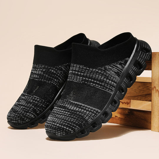 Damen Freizeitschuhe mit flexiblem Strick-Obermaterial und rutschfester Laufsohle EB