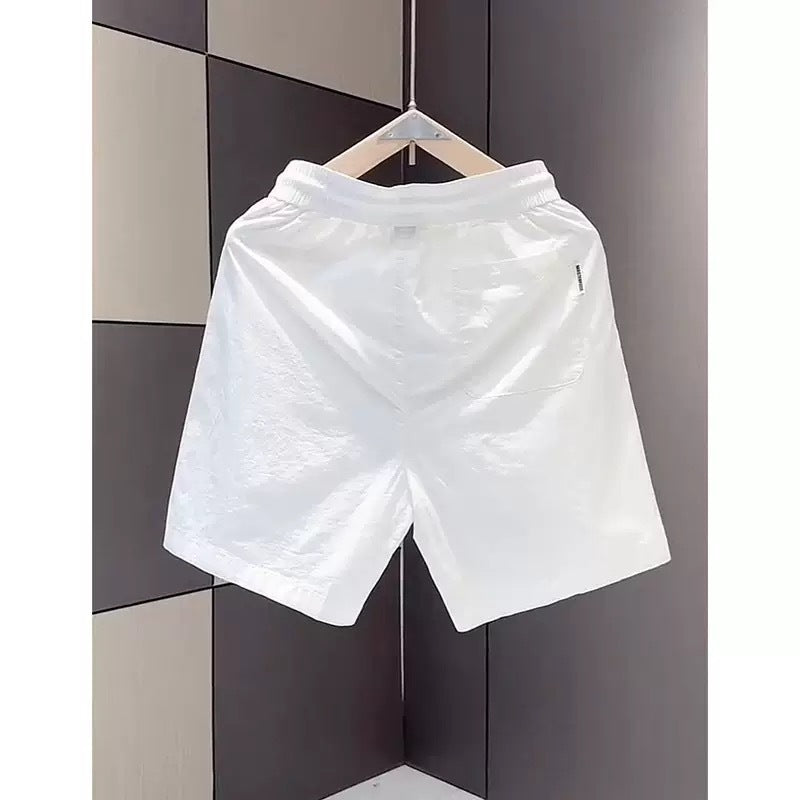 Herren leichte Freizeithose mit elastischem Bund und seitlichen Taschen EB