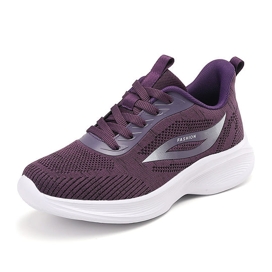 Damen Sportliche Sneakers mit dämpfender Sohle und atmungsaktivem Obermaterial EB