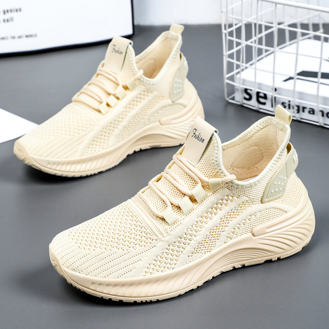 Damen Sportliche Netz-Sneaker mit atmungsaktiver Struktur und dämpfender Sohle EB