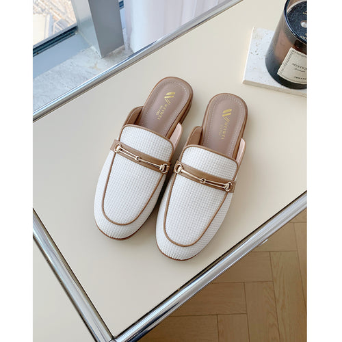 Damen elegante Mules mit zeitgemäßem Design und modischem Riemen EB