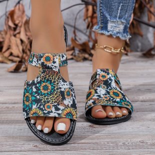 Damen Blumige Sandalen im modernen Design EB