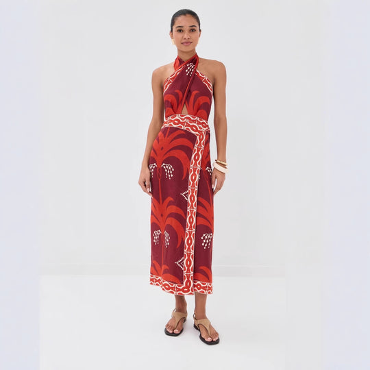Damen Maxi-Kleid mit exklusivem Boho-Design EB
