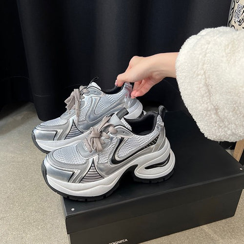 Damen Sportliche Lauf-Sneaker mit atmungsaktivem Mesh-Obermaterial und dämpfender Sohle EB