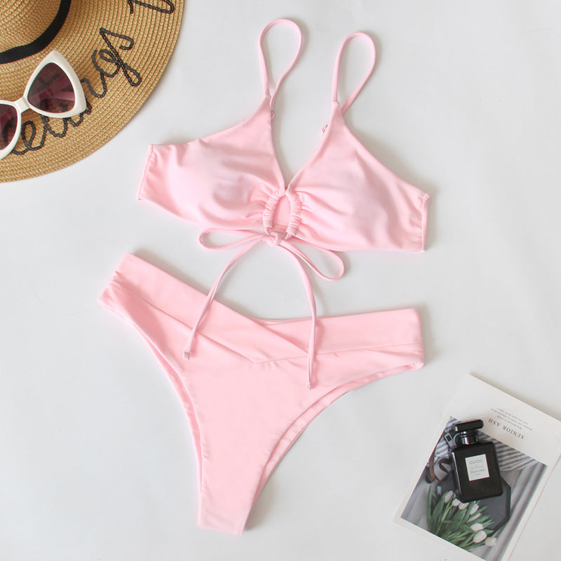 Damen Sportives Bikini-Set mit verstellbaren Trägern EB