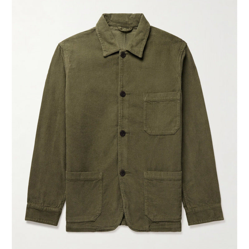 Damen moderne Kordjacke mit praktischen Taschen EB