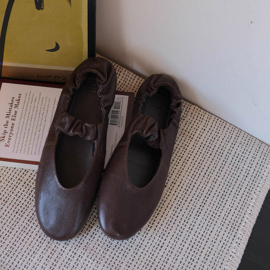 Damen Ballerinas mit elastischem Riemen und weichem Innenfutter EB