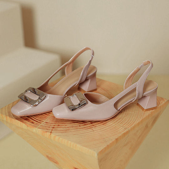 Damen Slingback-Pumps mit modischem Blockabsatz EB