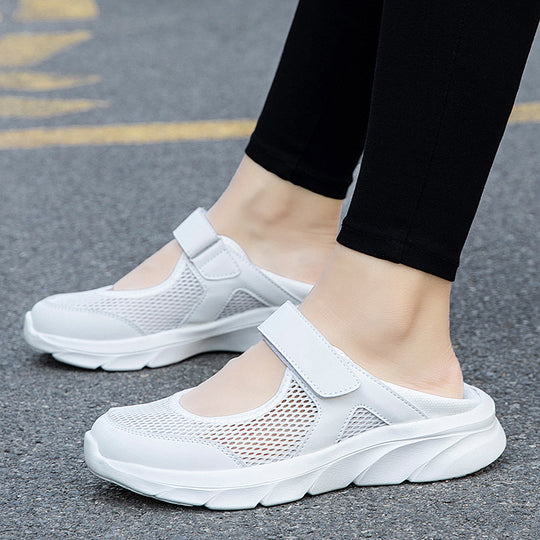 Damen Atmungsaktive Freizeitschuhe mit Klettverschluss und flexiblem Obermaterial EB