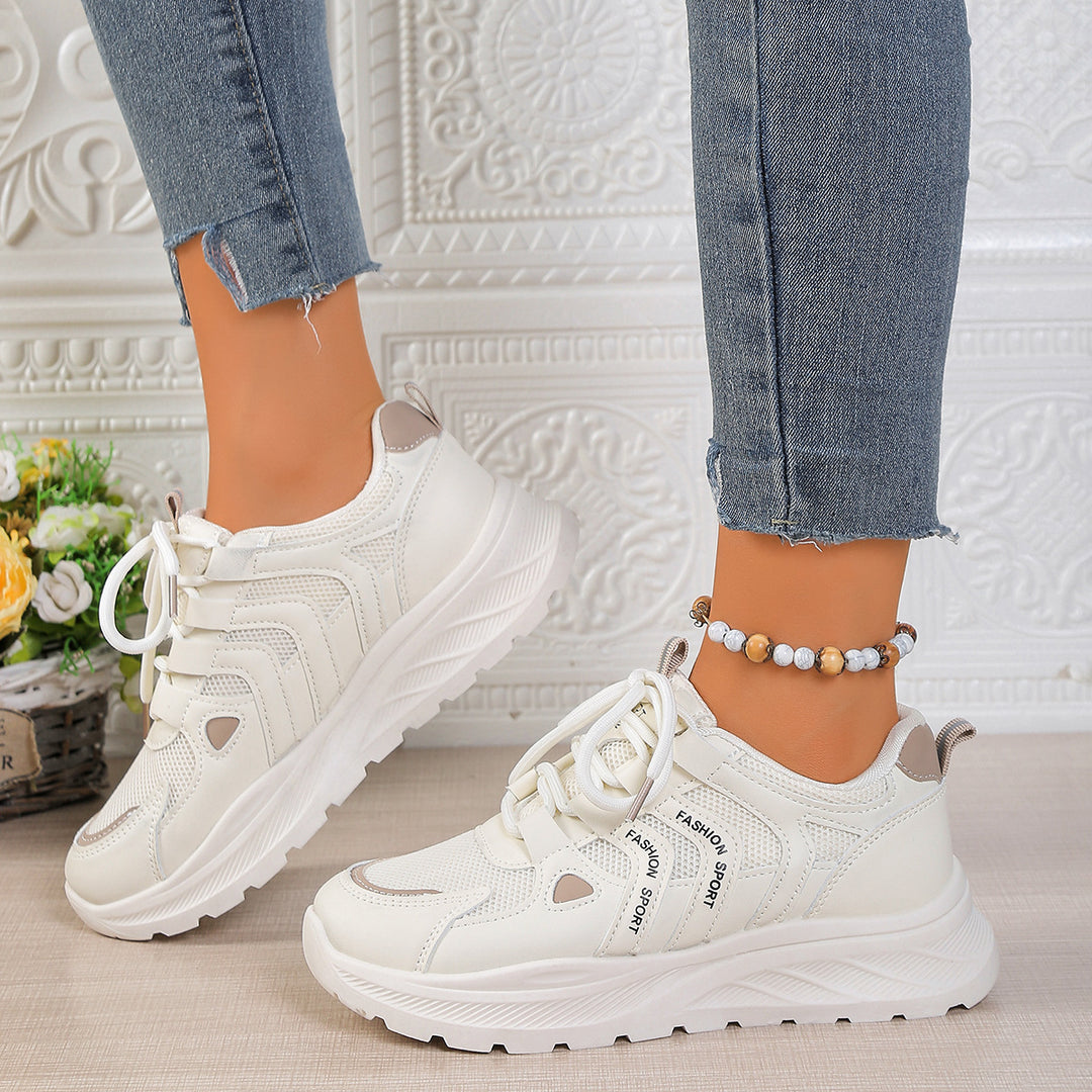 Damen Sneakers mit atmungsaktiver Mesh-Oberfläche und flexibler Laufsohle EB