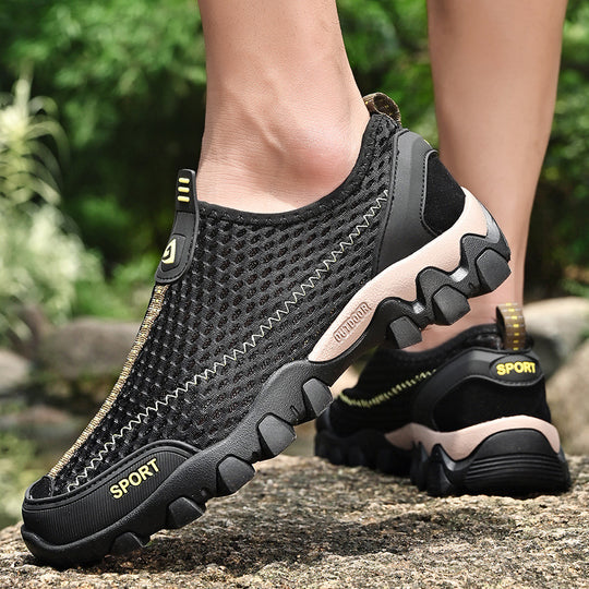 Damen Sportliche atmungsaktive Fitnessschuhe mit rutschfester Sohle EB