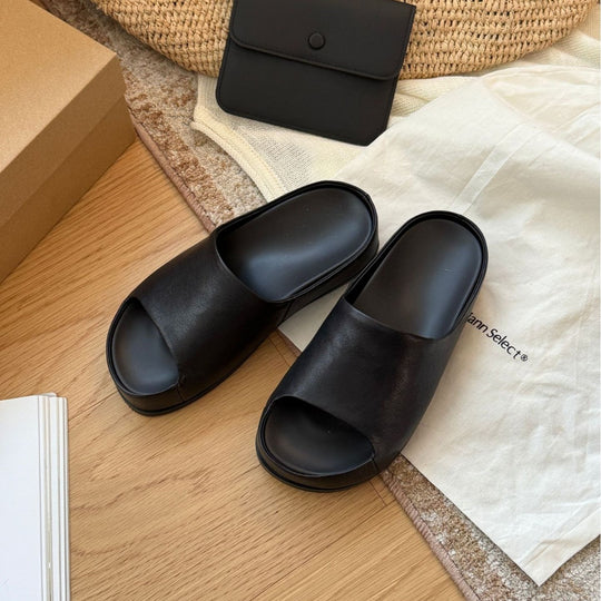 Damen modische Clogs aus hochwertigem Leder mit trendigem Design EB