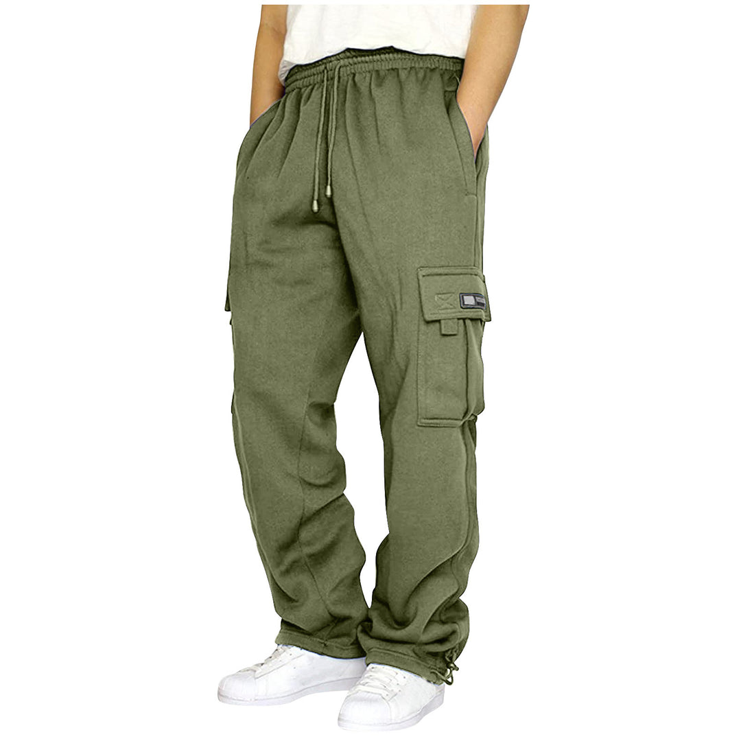 Herren Cargo-Jogginghose mit elastischem Bund und multifunktionalen Taschen EB