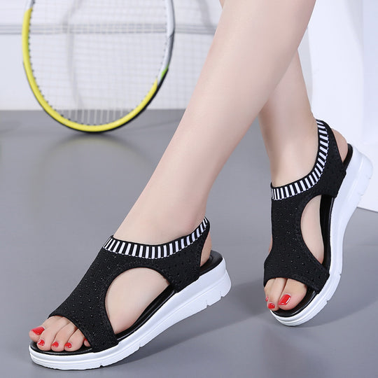 Damen Leichte Orthopädische Keilsandalen mit Gepolsterter EVA-Sohle EB