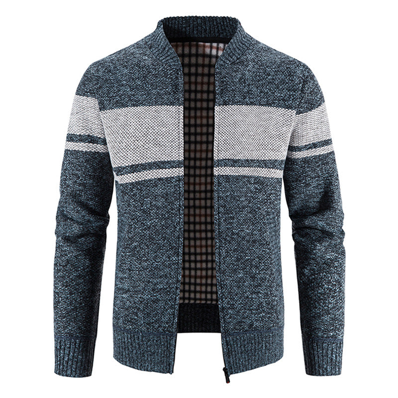Herren modische Strickjacke mit strukturiertem Design EB