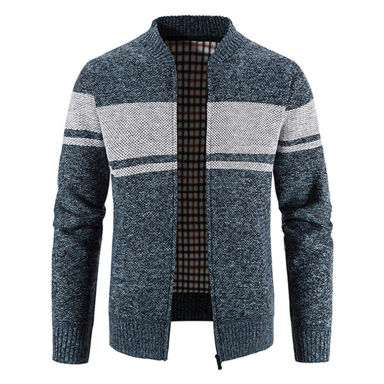 Herren modische Strickjacke mit strukturiertem Design EB