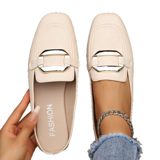 Damen elegante Mokassins mit modischem Schnallenverschluss EB
